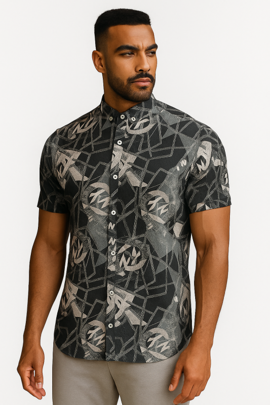 قميص رجالي نص كم