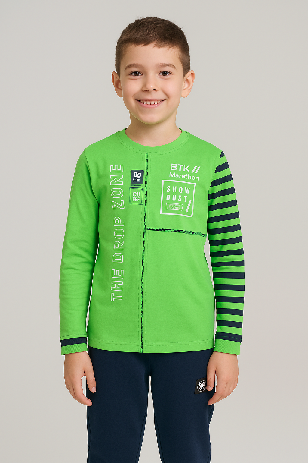 بيجامة بنطلون اولادي كم