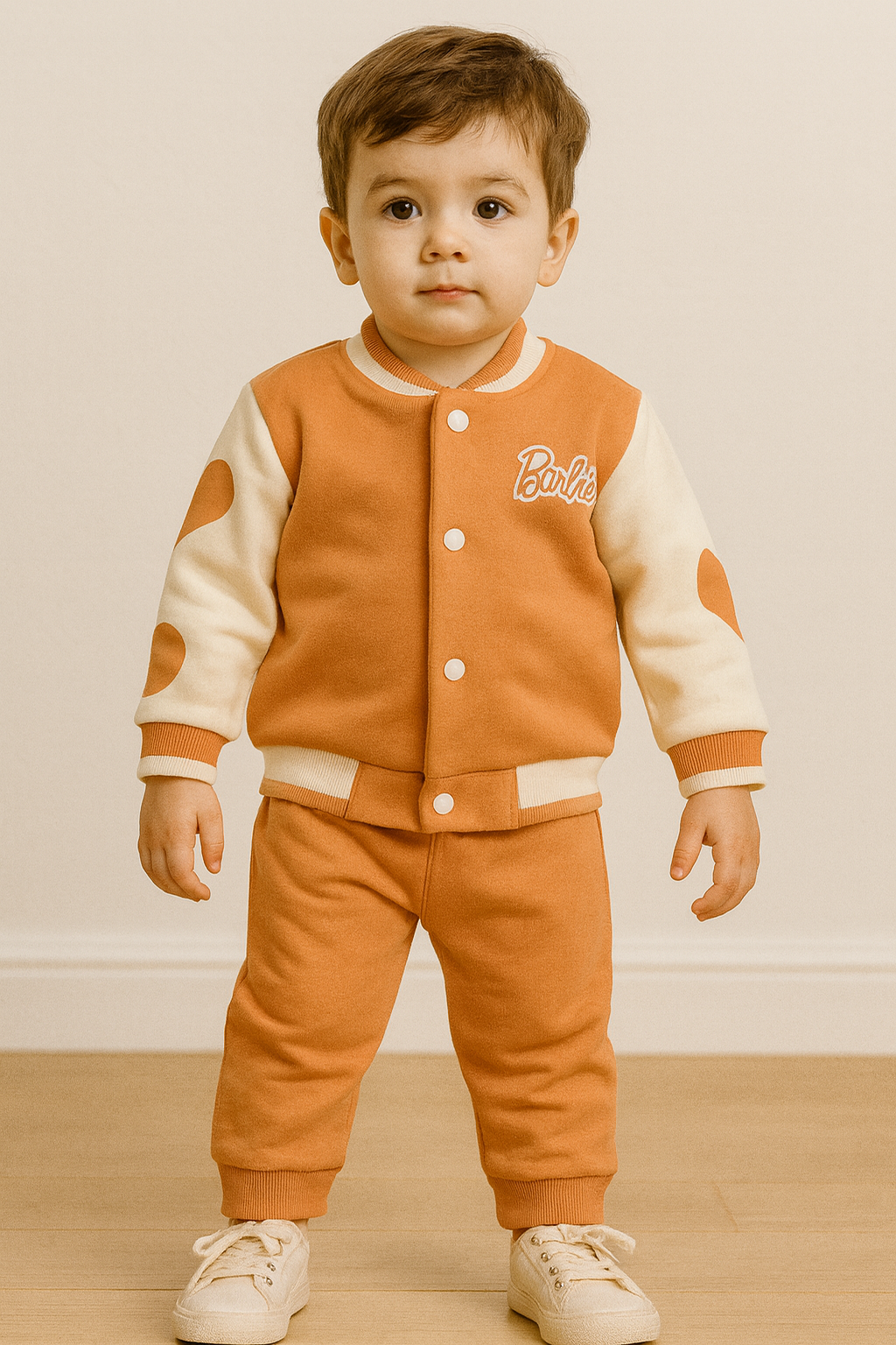 سويت شيرت + بنطلون من 9 ل 24 شهر اورانج