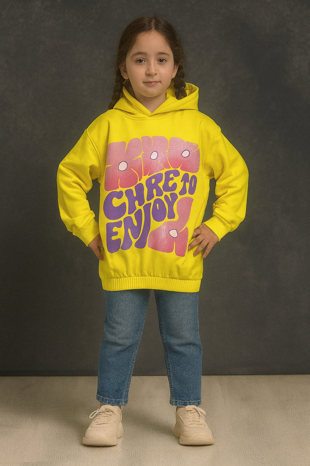 سويت شرت بناتى  15304 LOVE YOU SELF