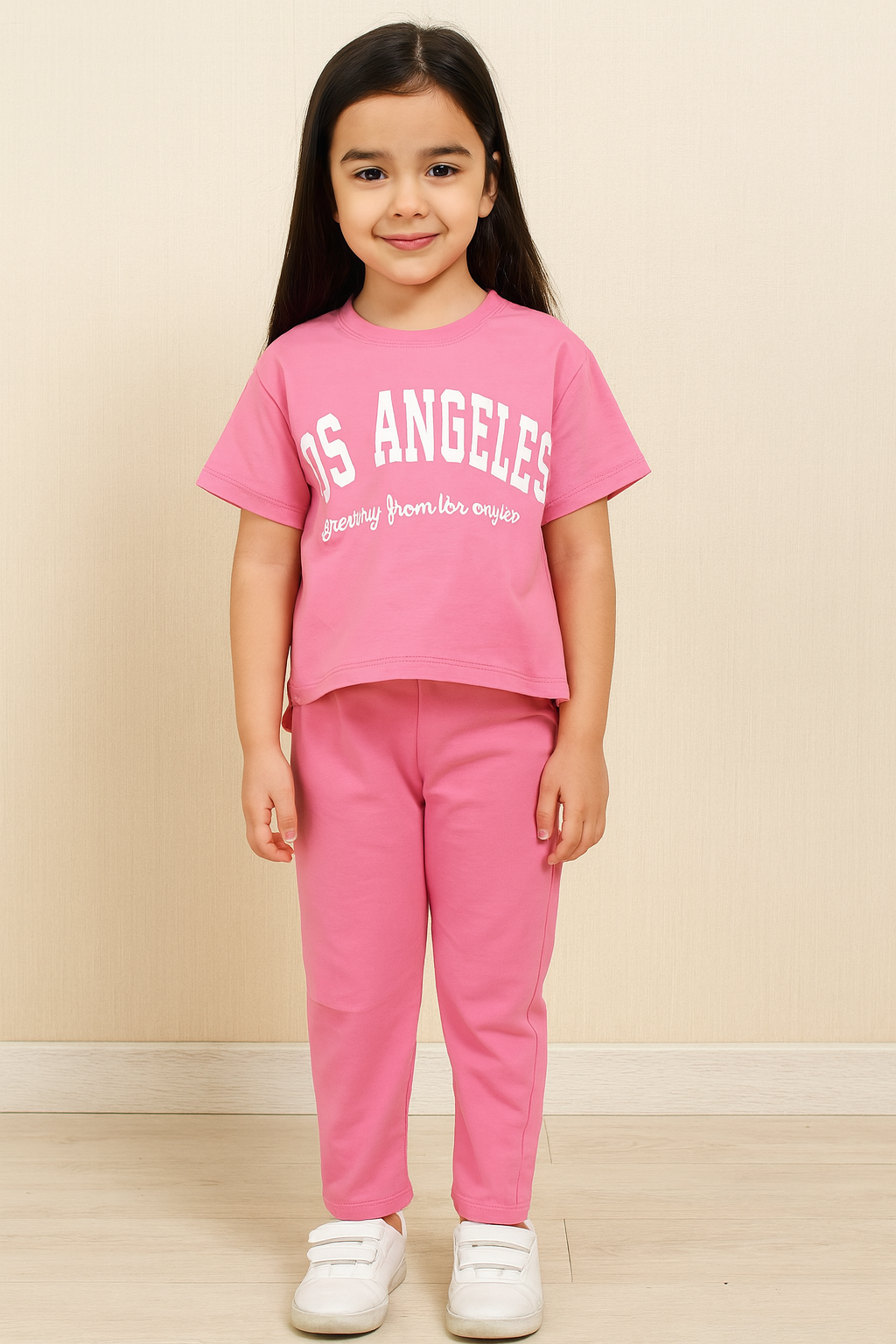 تيشرت +بنطلون بناتى G645 ميلون 3Y-7Y