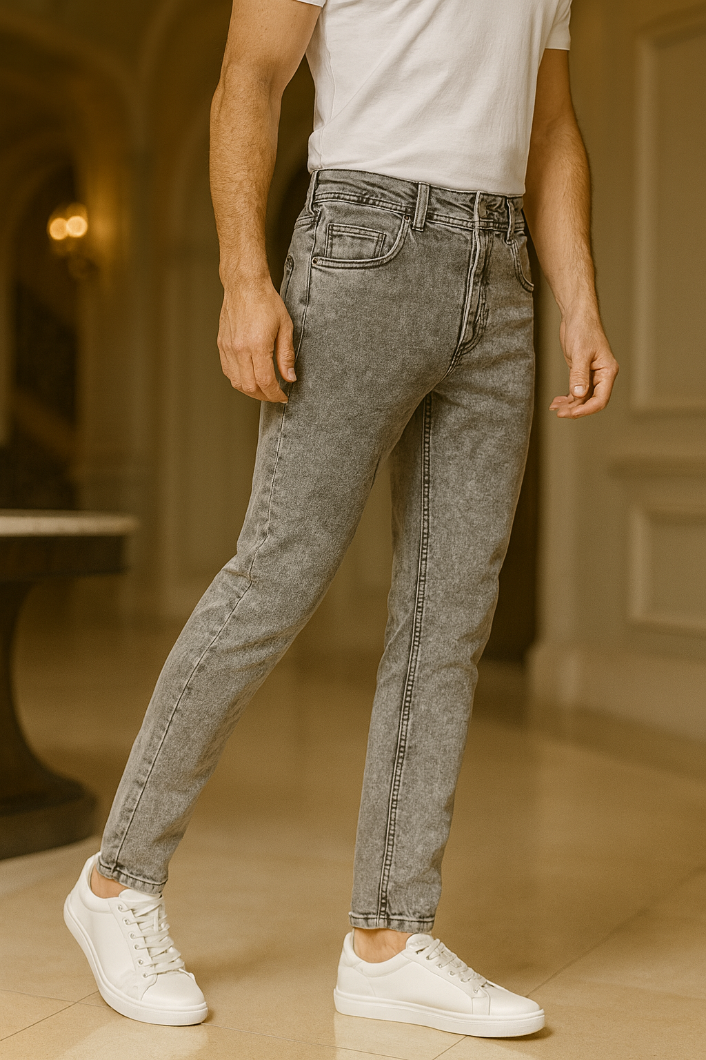 بنطلون جينز نيجرو مو206