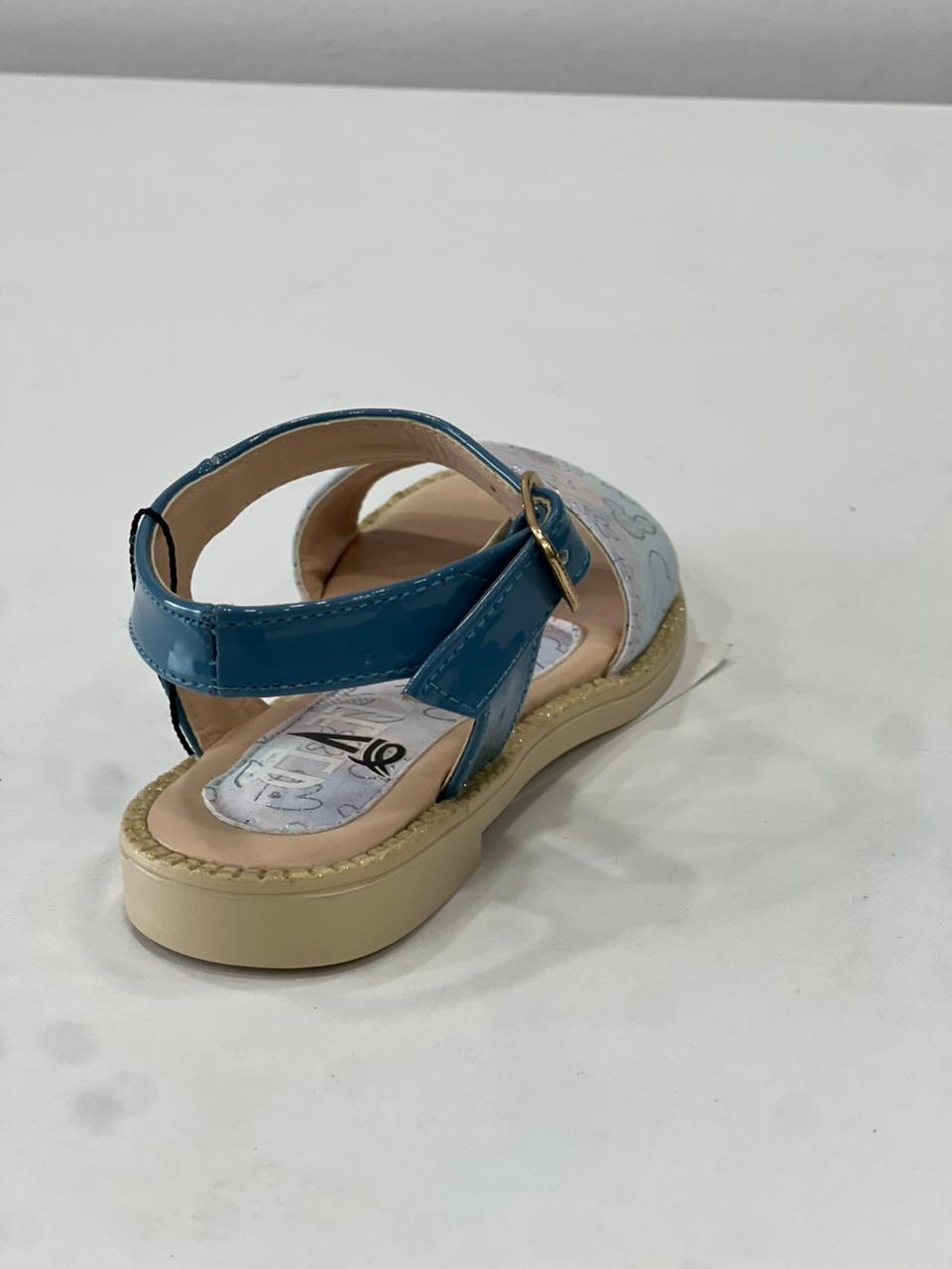 صندل بيبي بناتى ازرق/بيج فوركس