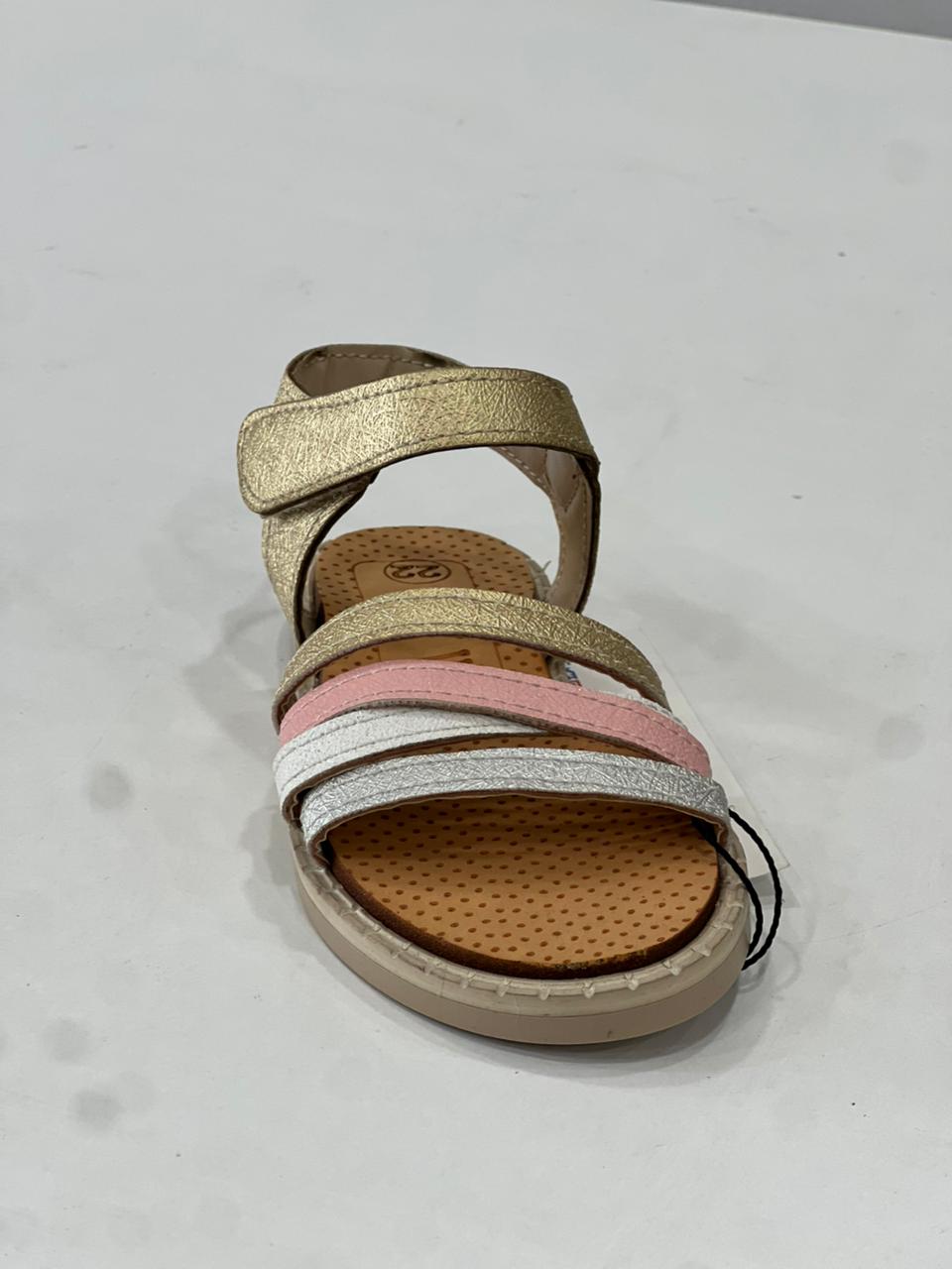 صندل بيبى دهبى / ابيض EW214