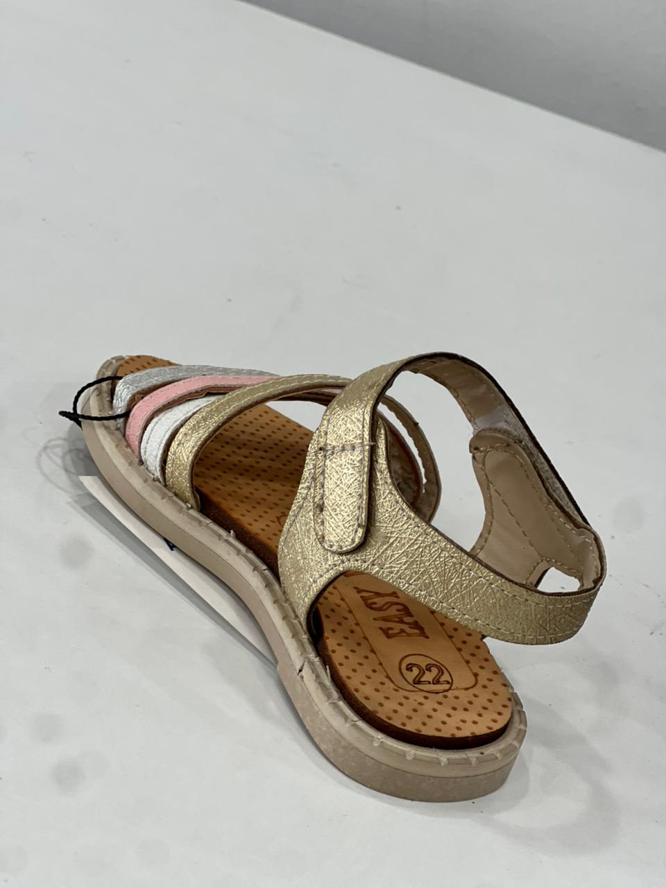 صندل بيبى دهبى / ابيض EW214
