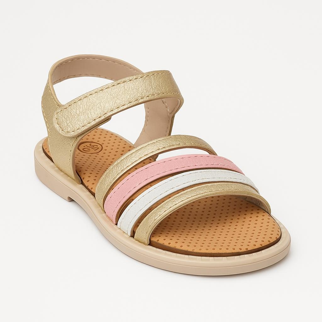 صندل بيبى دهبى / ابيض EW214