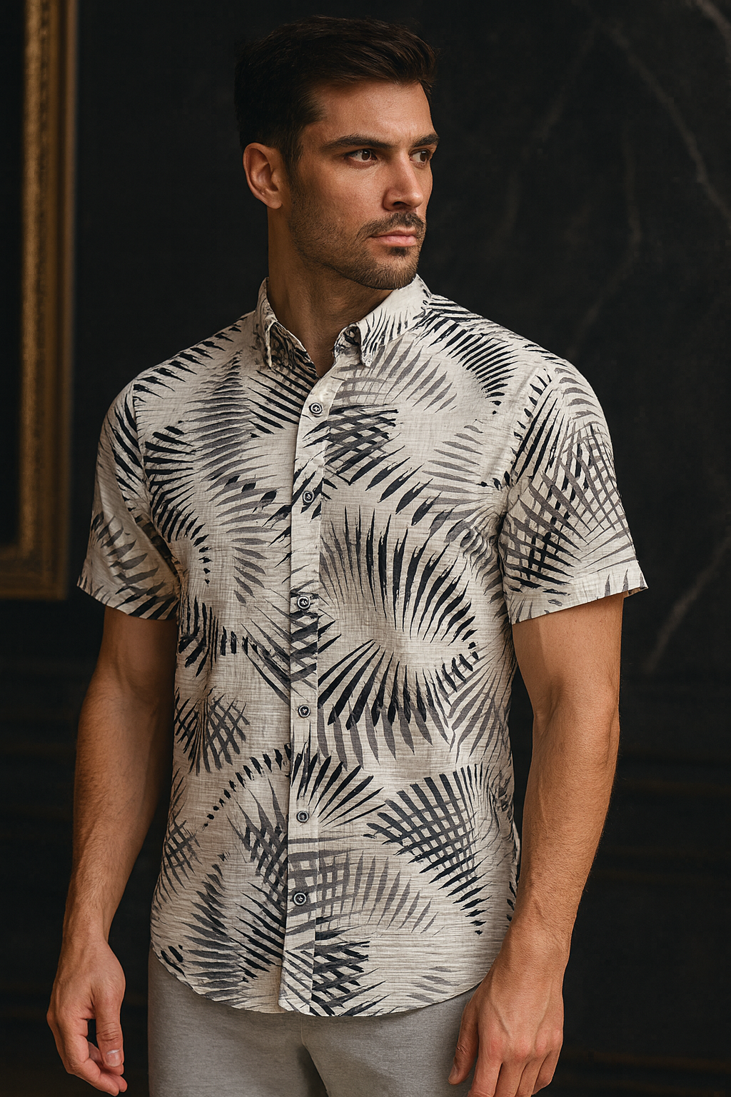 قميص نص كم 1602 ايطاليانو