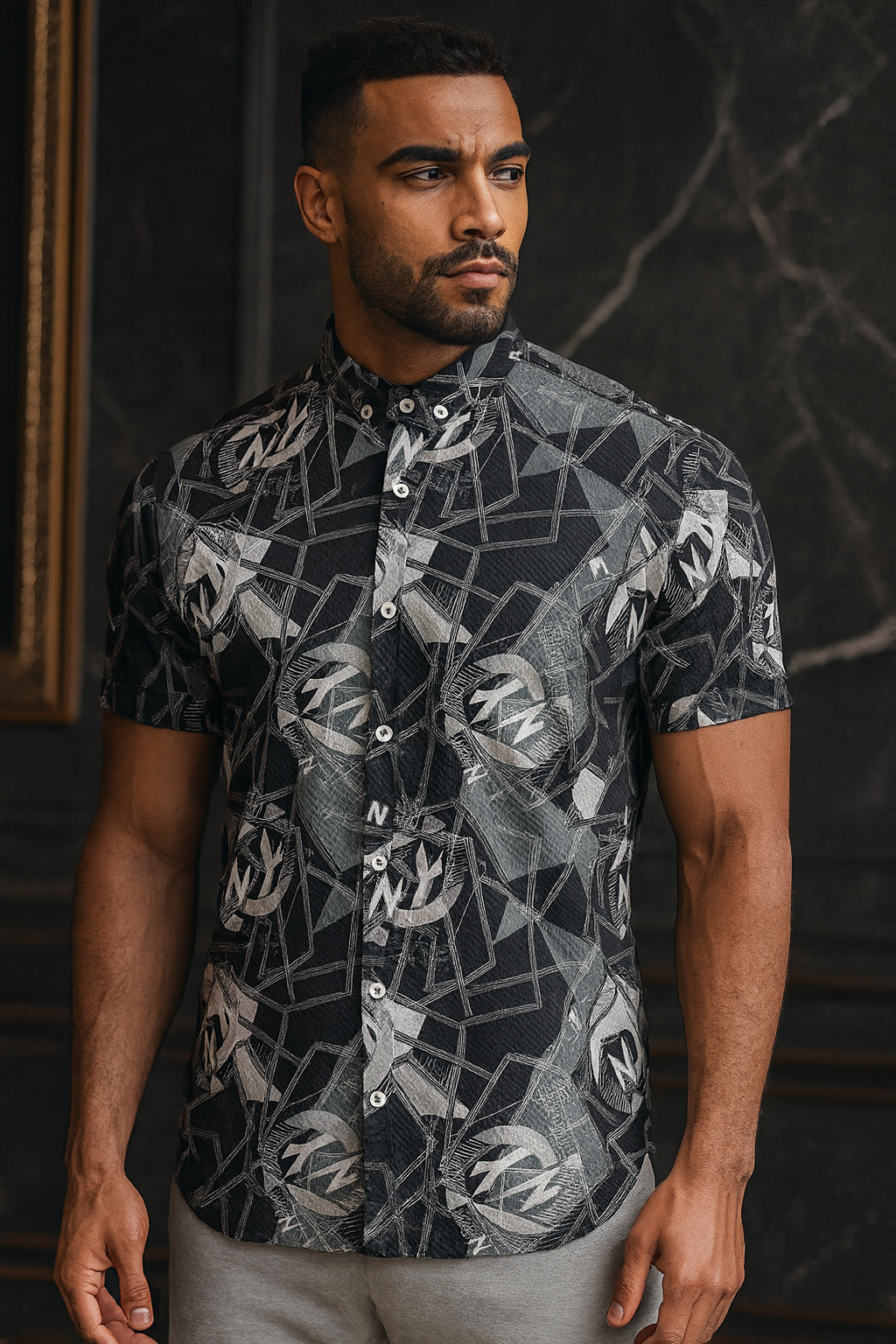 قميص كوين نص مطبوع