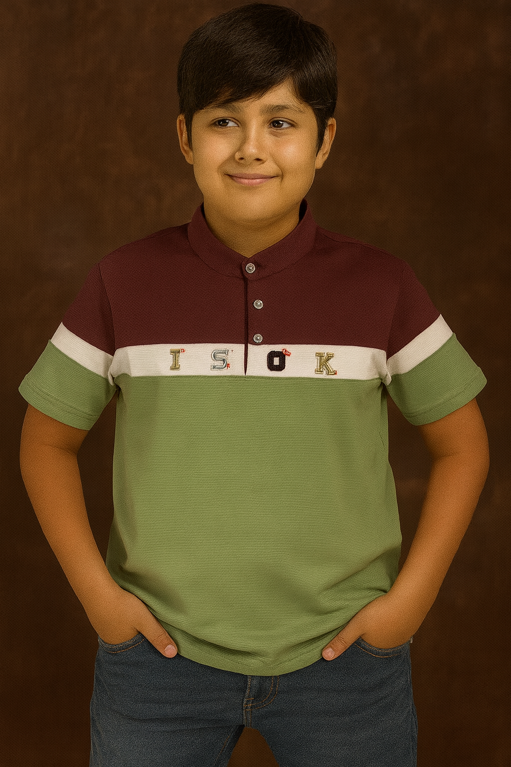 تيشرت محير نص ياقه 344 AMB