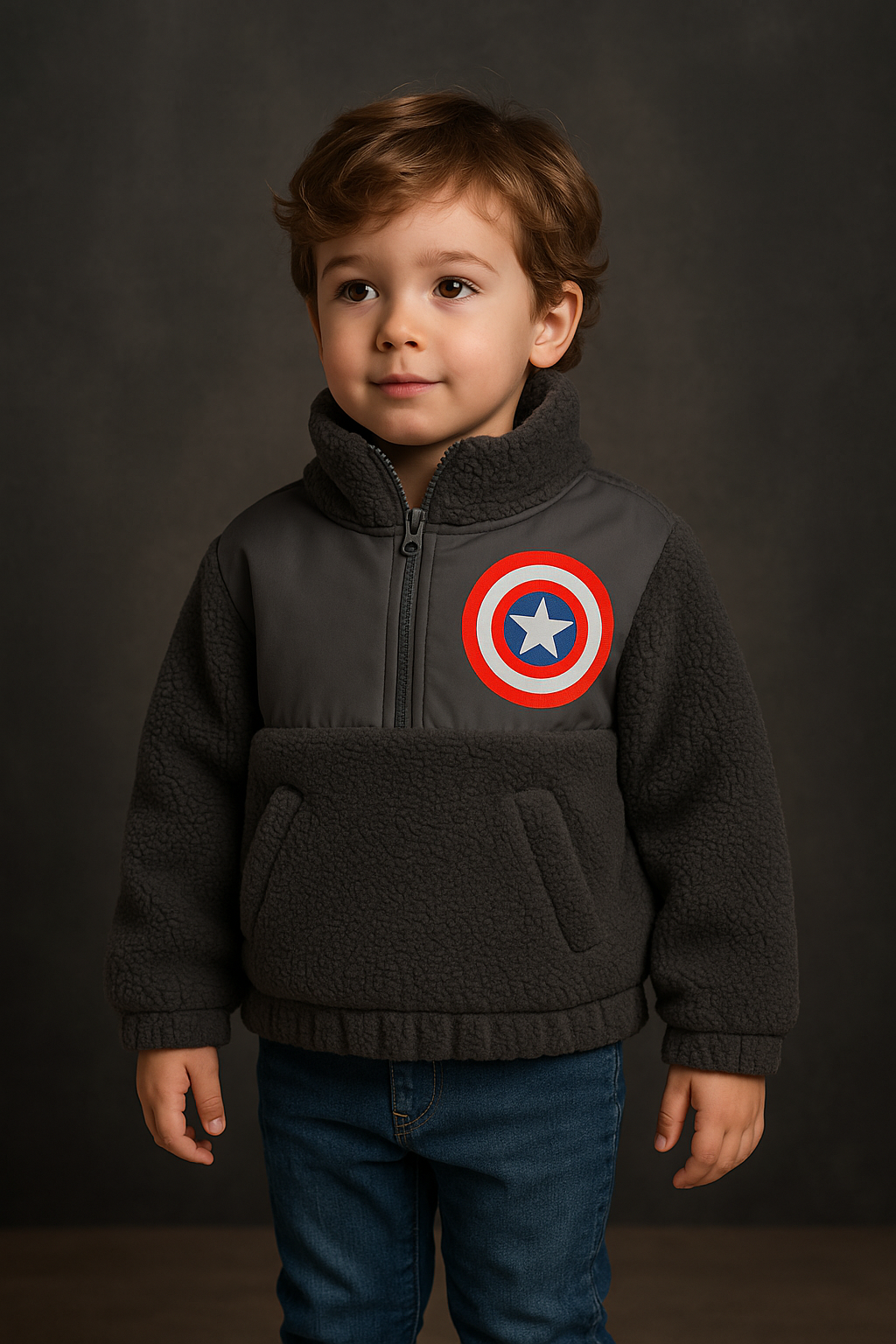 kikidoo سويت شرت كابتن اميركان k10-w